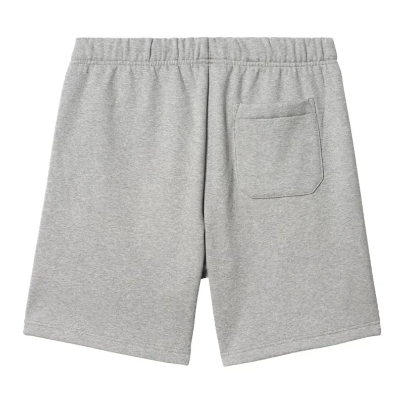 Carhartt WIP Chase Sweat Short - Grey Heather/Gold-1